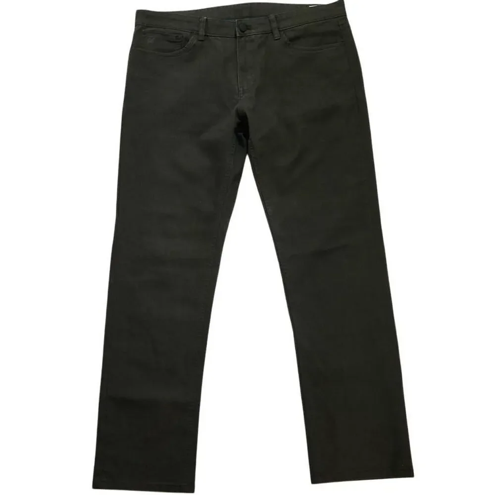 English Laundry Men's Size 36 x 32 Dark Olive Green Brown Relaxed Jeans